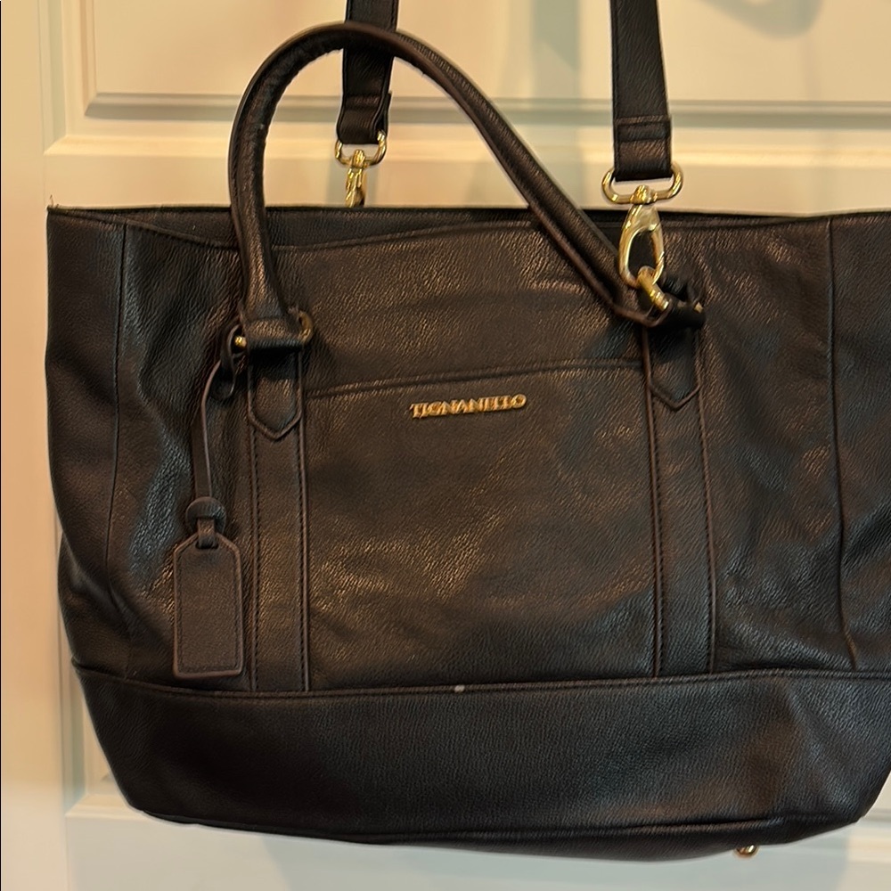 Tignanello Black Satchel Bag